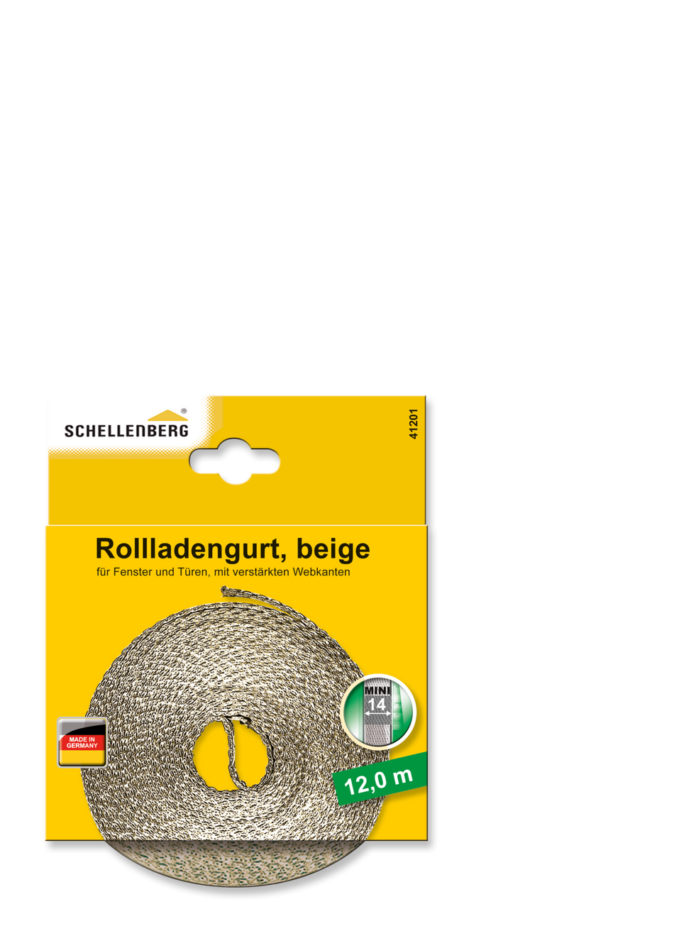 ROLLLADENGURT MINI BEIGE 14 MM/12,0 M