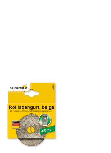 ROLLLADENGURT MINI BEIGE 14 MM/4,5 M