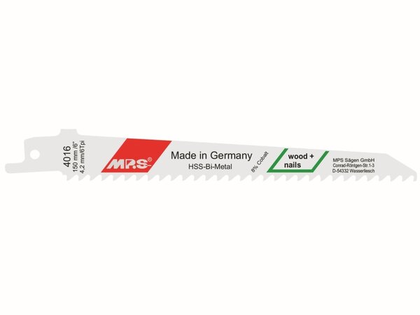 SÄBELSÄGEBLATT HSS-BI 300 MM 6 ZPZ (2ST)