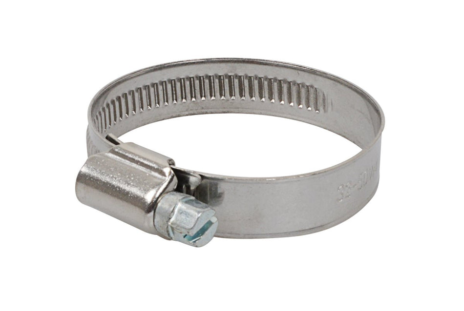Edelstahl-Schlauchklemme 32 bis 50 mm mit Schraubverschluss