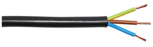 SCHLAUCHL.SCHW.H05 VV-F 3G1,0 SPULE 80M