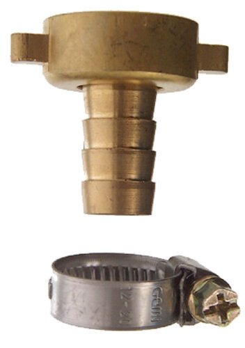 SCHLAUCHVERSCHR. 3/4", MESSING