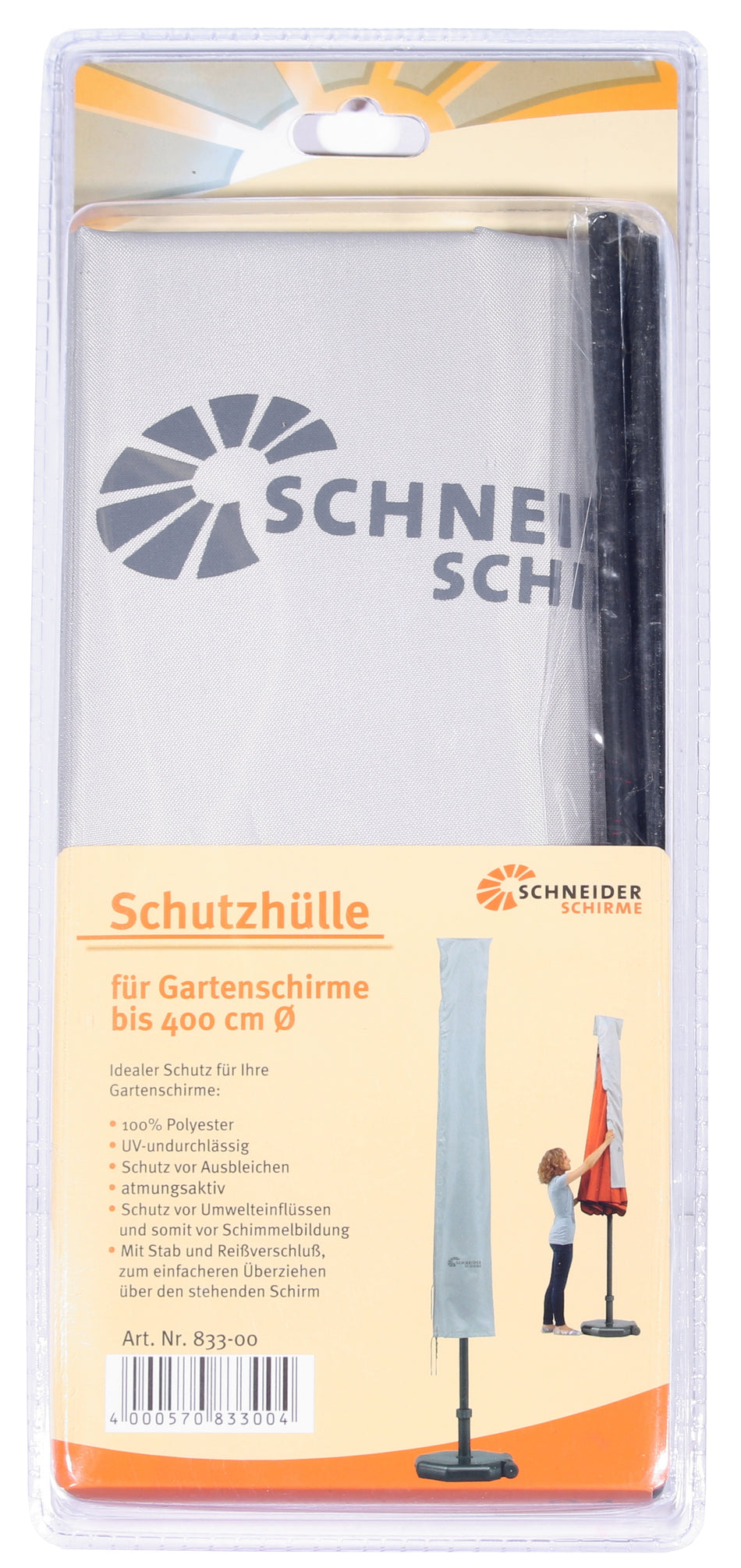 SCHUTZHÜLLE FÜR MARKTSCHIRME BIS 400 CM