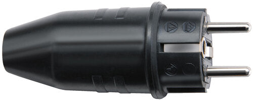 SCHUTZKONTAKT GUMMISTECKER SCHWARZ