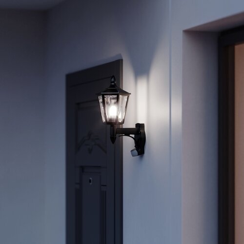 SENSORAUßENLEUCHTE L 15 SCHWARZ