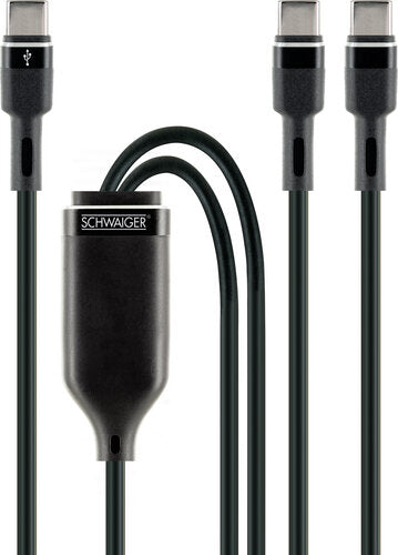 SPLIT-LADEKABEL USB-C AUF USB-C 1,5 M