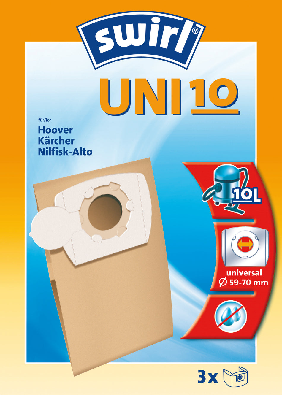 STAUBFILTERBEUTEL UNI 10
