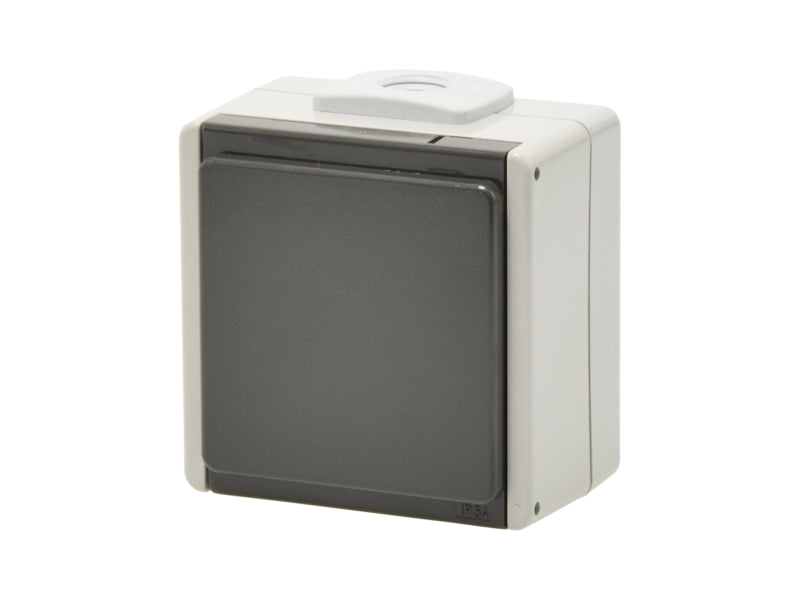 STECKDOSE GRAU/DUNKELGRAU 1-FACH AP FR