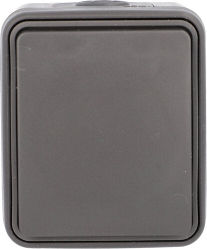 STECKDOSE UNITEC 1F AP/FR AQUA ANTHRAZIT