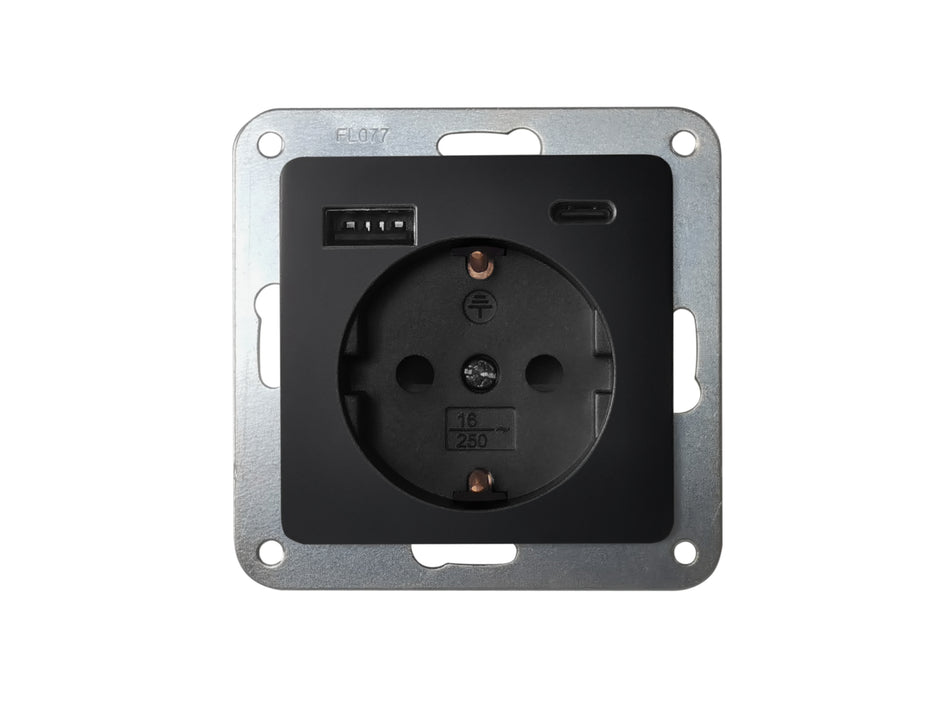 STECKDOSE USB A/C MONACO ANTHRAZIT