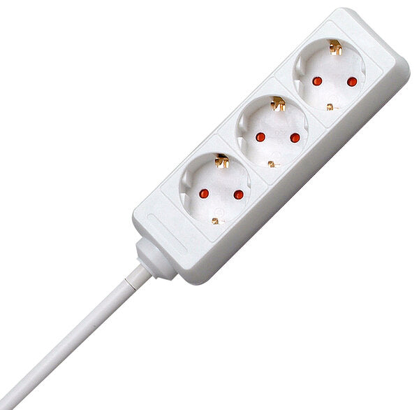 STECKDOSENLEISTE 3XSCHUKO WEISS