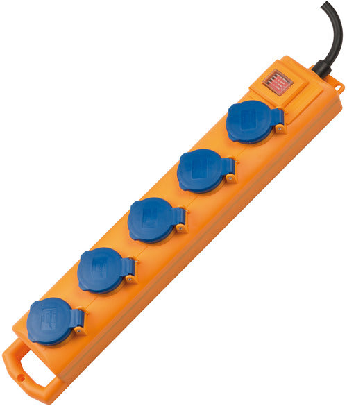 STECKDOSENLEISTE SUPERSOLID 5F GELB/BLAU