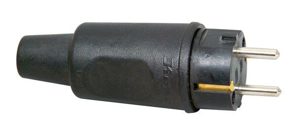 STECKER VOLLGUMMI M.KNICKSCHUTZ SCHWARZ