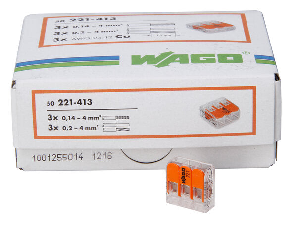 STECKKLEMME WAGO PROFI-PACK 3-POLIG