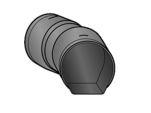 STRASIL BOGEN 45° DN 100