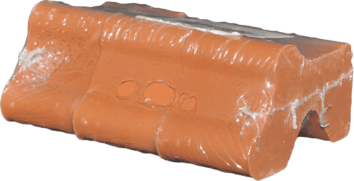 TERRAKOTTAFUß 3ER SET NATUR 04CM