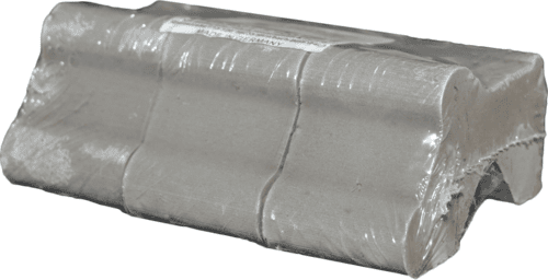 TERRAKOTTAFUß 3ER SET BASALT 04CM