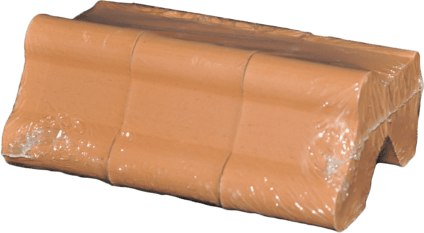 TERRAKOTTAFUß 3ER SET MARM. 04CM