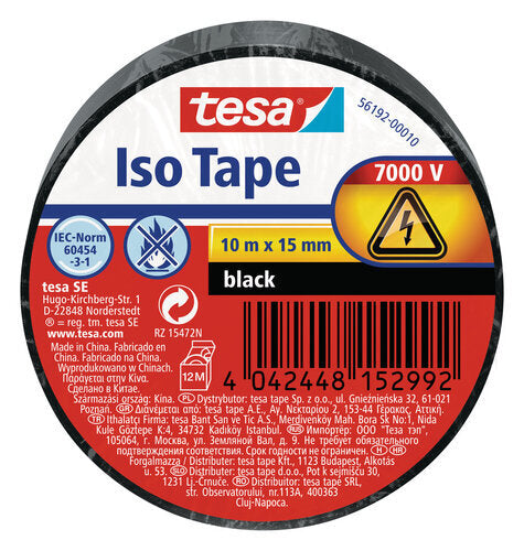 TESA ISOLIERBAND SCHWARZ 10MX15MM