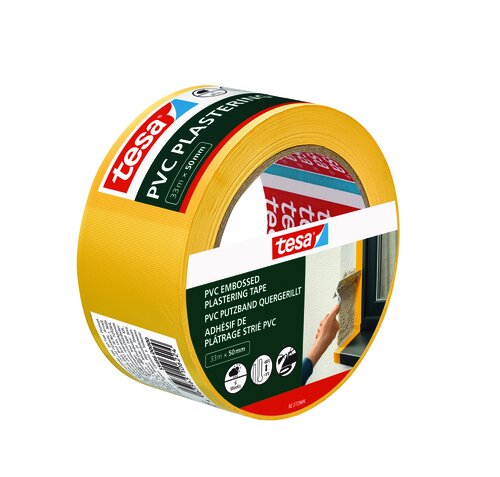 TESA PUTZBAND PVC QUERGER. GELB 33MX50MM
