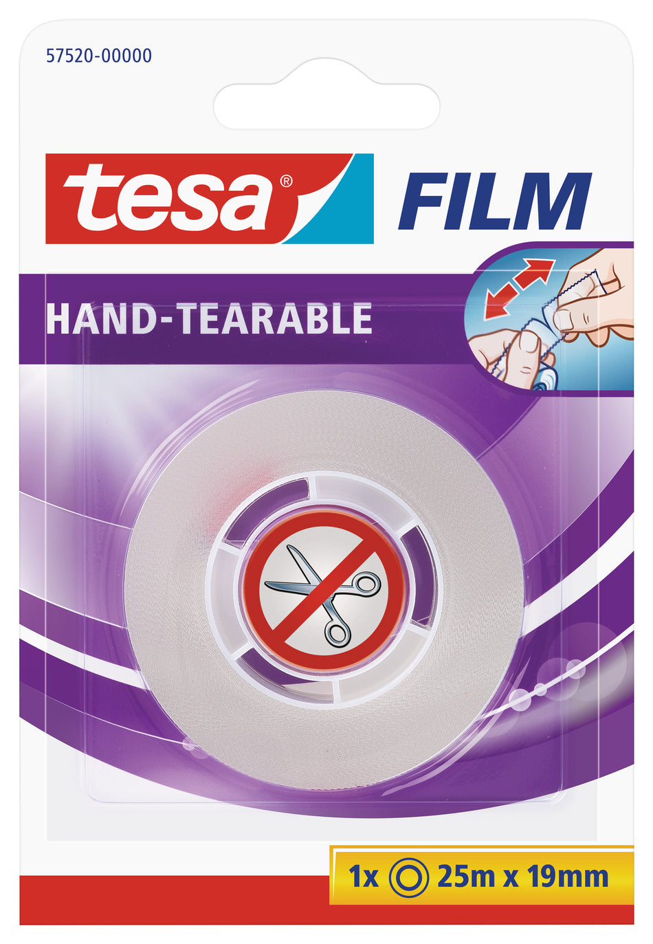 TESAFILM VON HAND EINREIßBAR 25MX19MM