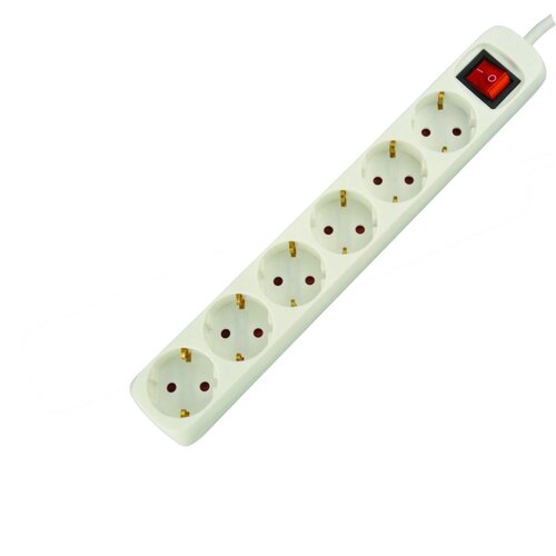 TISCHSTECKDOSE MIT SCHALTER 6-FACH 1,4M
