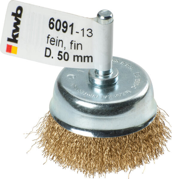 TOPFBÜRSTE MESSING FEIN 50MM LOSE
