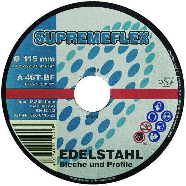 TRENNSCHEIBE SUPREME-FLEX INOX 115X1,2MM