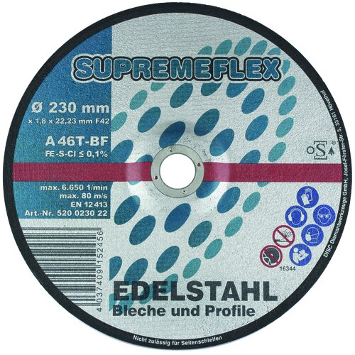 TRENNSCHEIBE SUPREME-FLEX INOX 230X1,8MM
