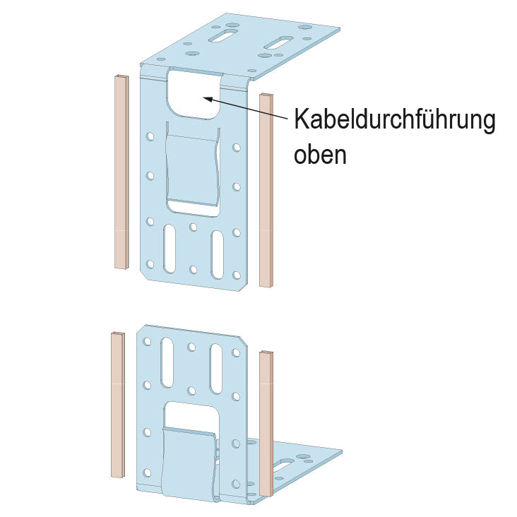 TÜRPFOSTENWINKELSET 6751 UA/CW 50 47MM