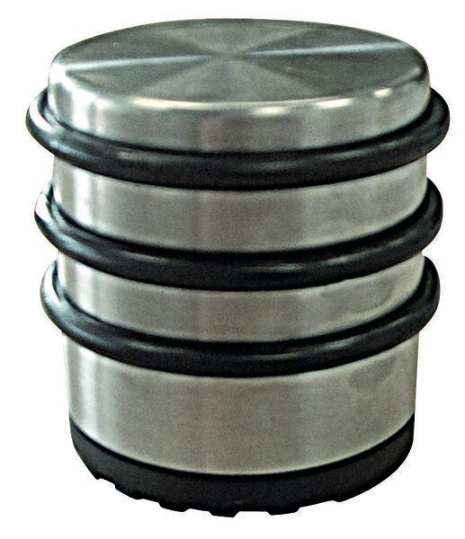 TÜRSTOPPER EDELSTAHL GEBÜRSTET Ø68X74 MM