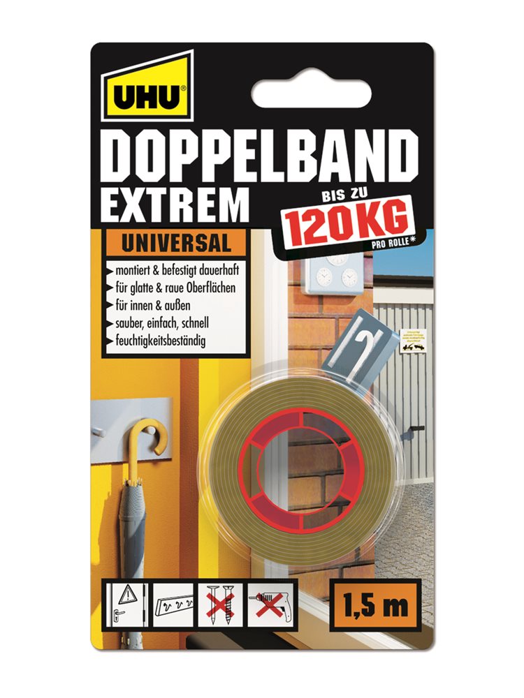 UHU DOPPELBAND EXTREM 19MMX1,5M