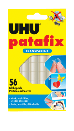 UHU KLEBEPADS PATAFIX TRANSPARENT