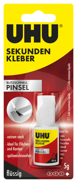 UHU SEKUNDENKLEB.BLITZSCHNELL PINSEL 5G