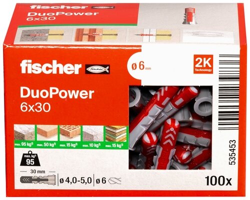 UNIVERSALDÜBEL DUOPOWER 6X30 LD