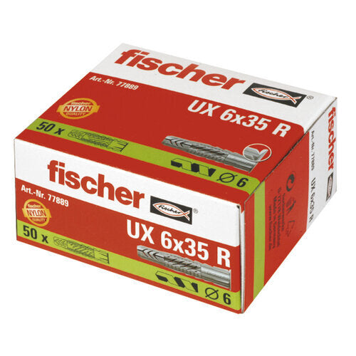 UNIVERSALDÜBEL UX 6X35 R (50 STÜCK)