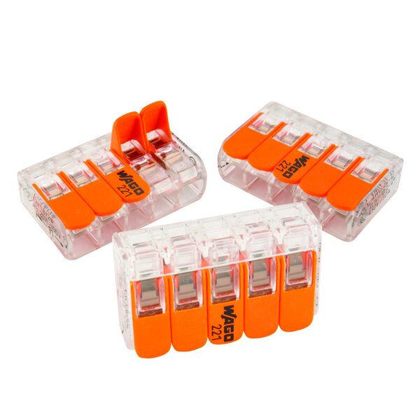 VERBINDUNGSKL WAGO 5POL 0,2-4MM² 15ST