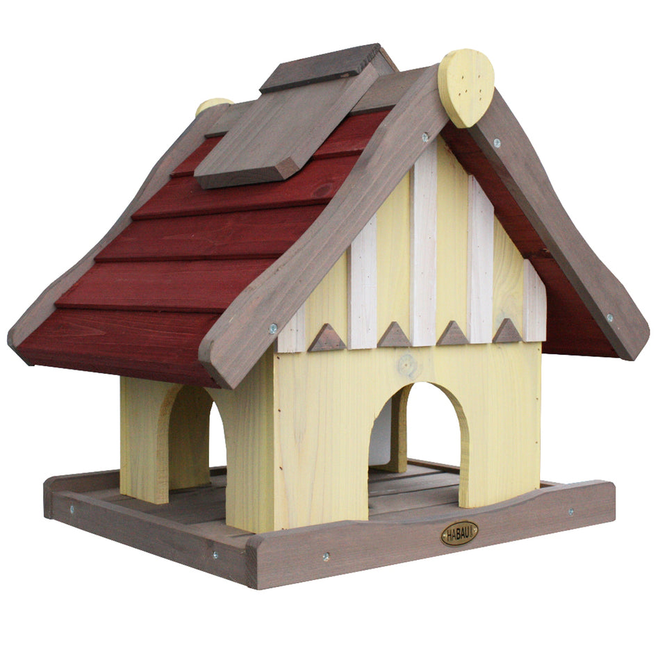 VOGELHAUS NORWEGEN MIT SILO UND STÄNDER
