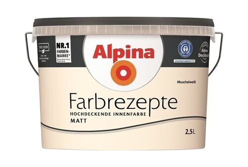 WANDFARBE FARBREZEPTE MUSCHELWEIß 2,5L