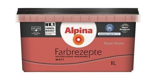 WANDFARBE FARBREZEPTE ROTER AHORN 1L