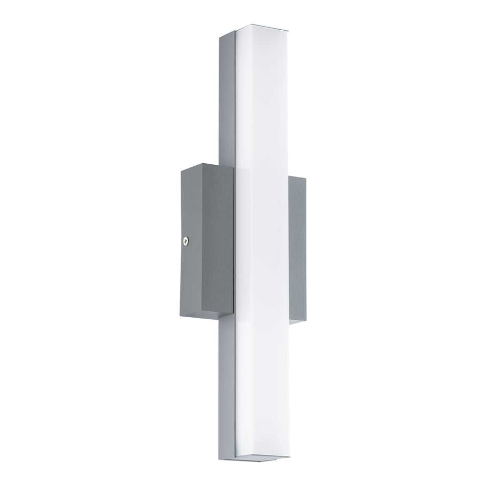 WANDLEUCHTE ACATE LED AUßEN 8W SILBER