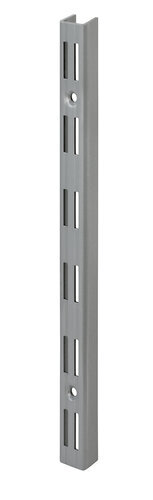 WANDSCHIENE 2-REIHIG ALUWEIß 2000X50 MM