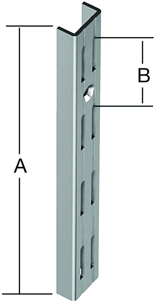 WANDSCHIENE 2-REIHIG WEIß 1000X50 MM