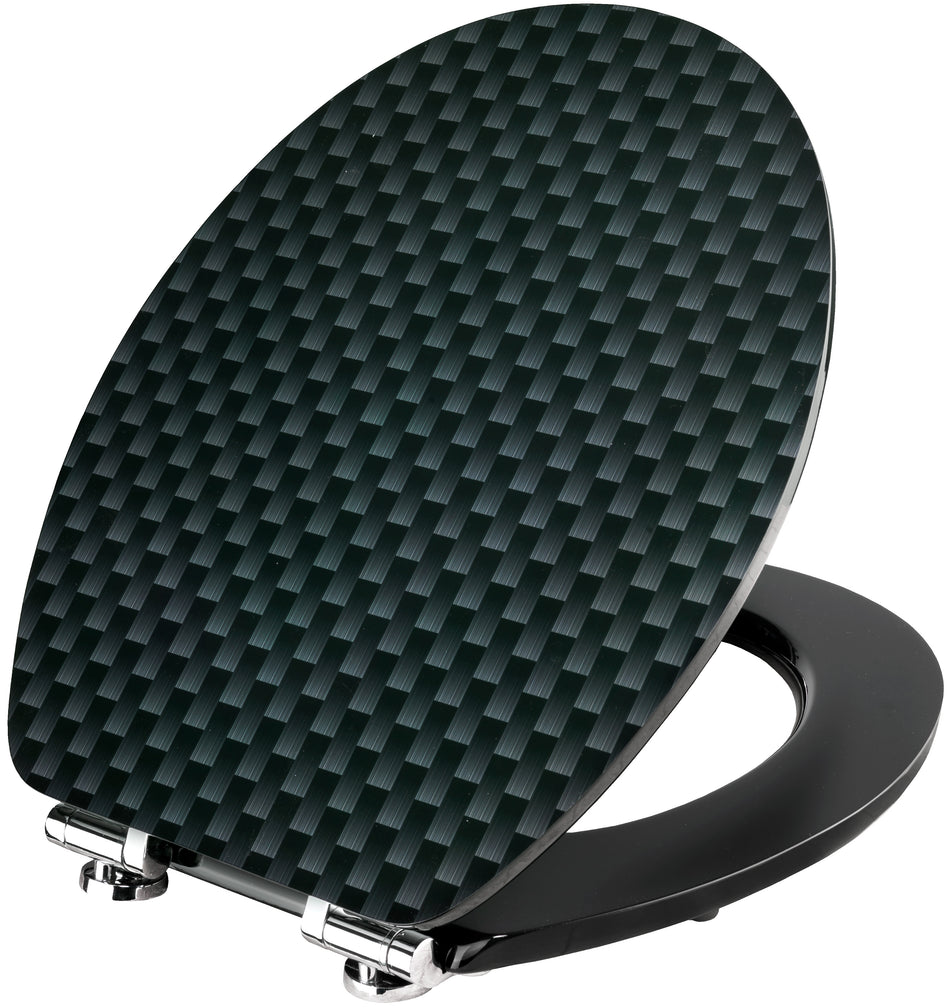WC-SITZ HIGH-GLOSS CARBON