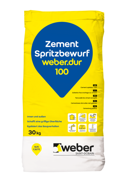 WEBER.DUR 100 ZEMENT-SPRITZBEWURF 30KG