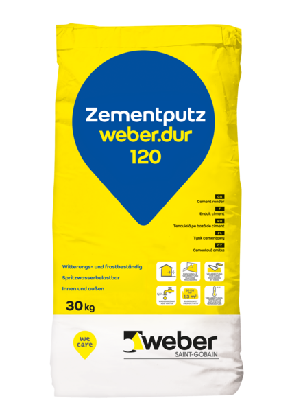 WEBER.DUR 120 ZEMENT-PUTZ 1MM 30KG