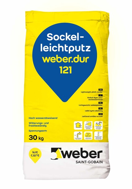 WEBER.DUR 121 SOCKELLEICHTPUTZ 30KG