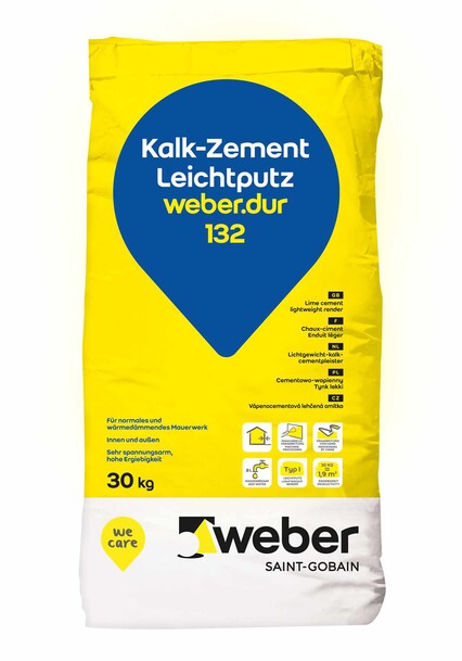 WEBER.DUR 132 KALK-ZEMENT-LEICHTPU.30KG
