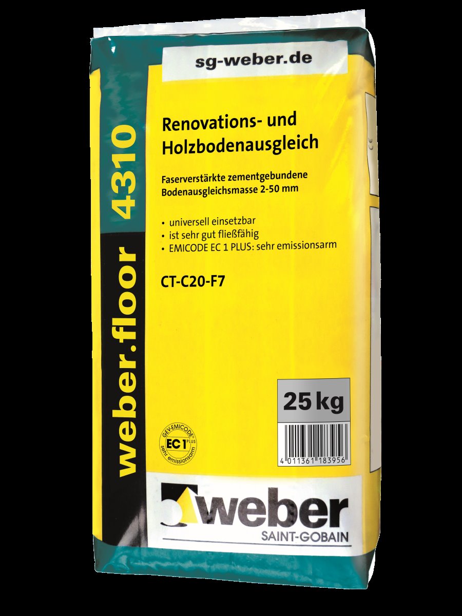 WEBER.FLOOR 4310 RENOVATIONSAUSGLEI.25KG