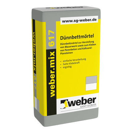 WEBER.MIX 617 DÜNNBETTMÖRTEL HELL 25KG